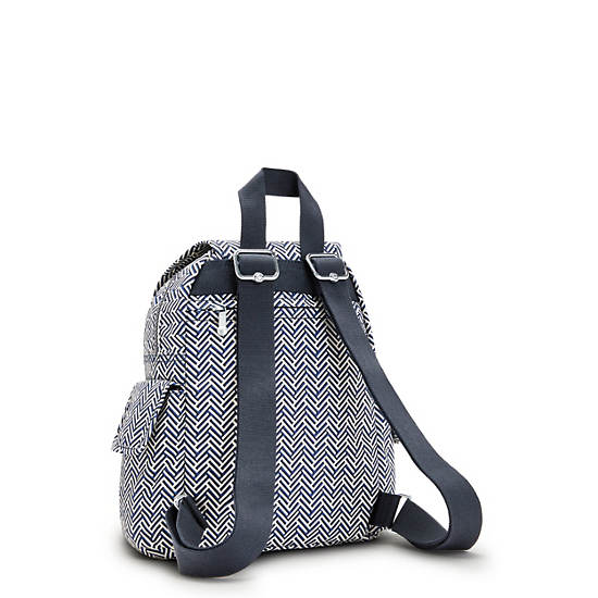 Kipling City Pack Mini Printed Hátizsák Fehér | HU 1494SG